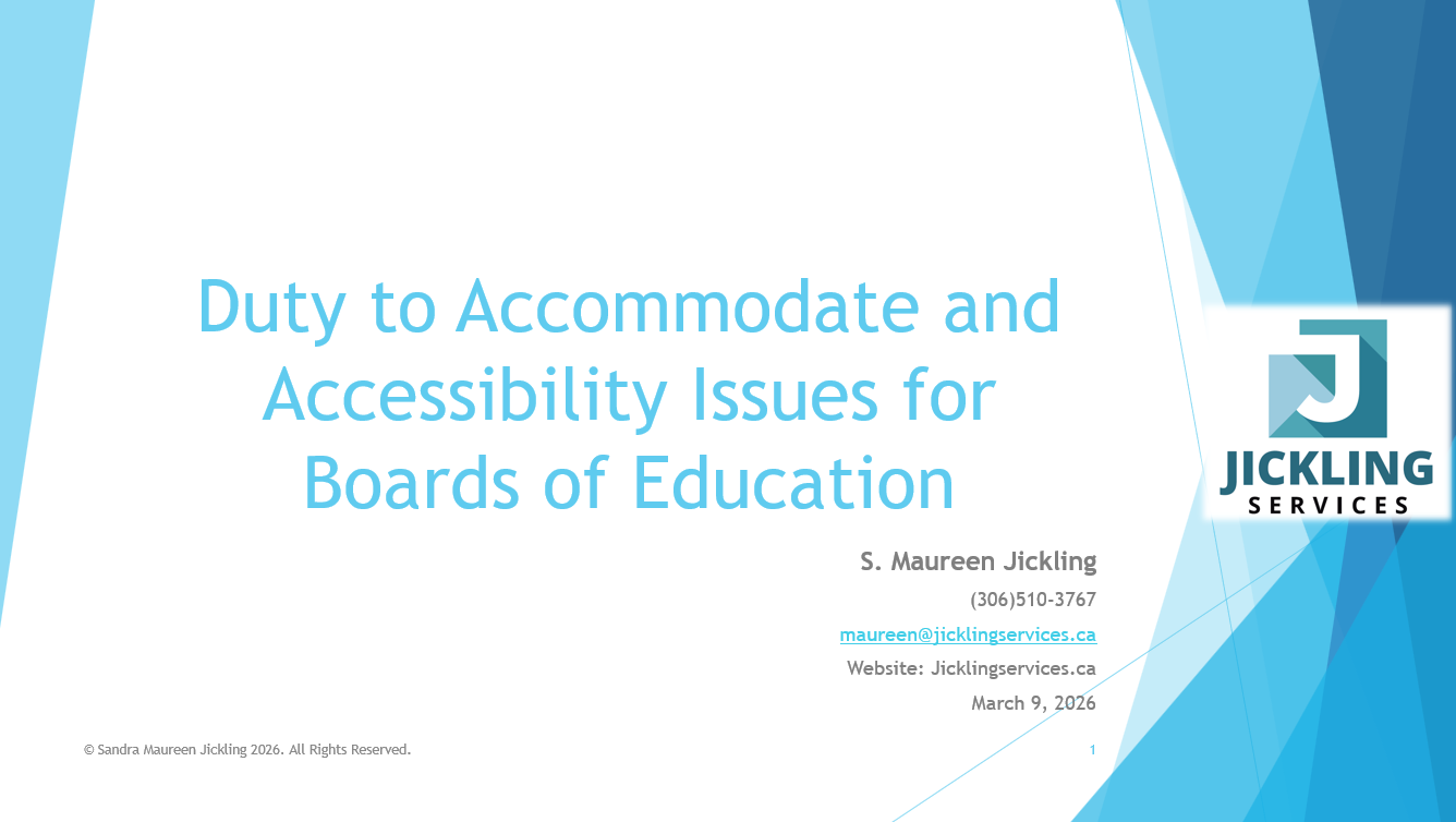 Duty to accommodate students for senior administrators and principals